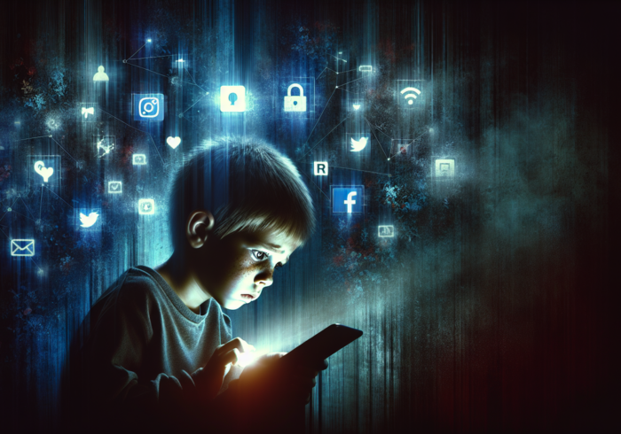 alt_text: Poster edukasi tentang mengenali dan mencegah pola child grooming sejak dini.