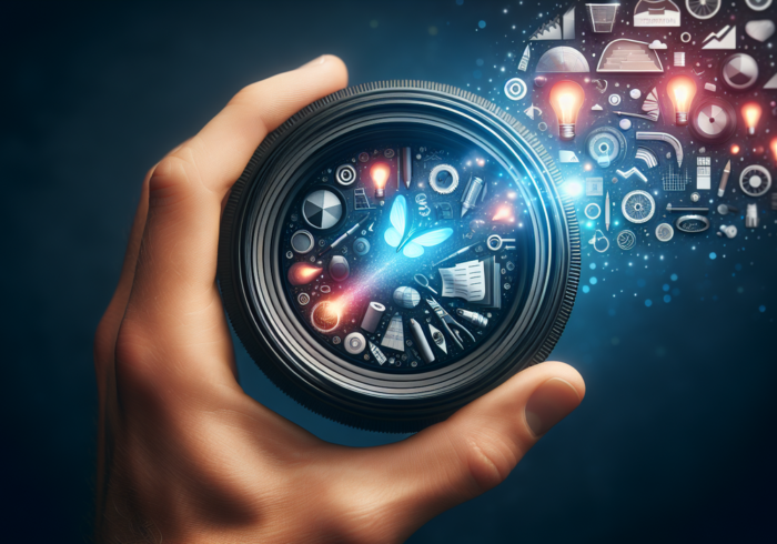 alt_text: Buku terbuka dengan huruf bercerita, merubah konten biasa jadi cerita luar biasa.