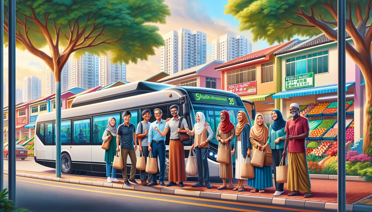 alt_text: Teddy Indra Wijaya naik bus gratis menuju Bazar Monas.