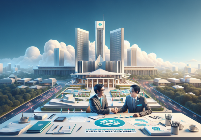 alt_text: Gedung modern di Jakarta Selatan dengan kolaborasi warga dan teknologi ramah lingkungan.