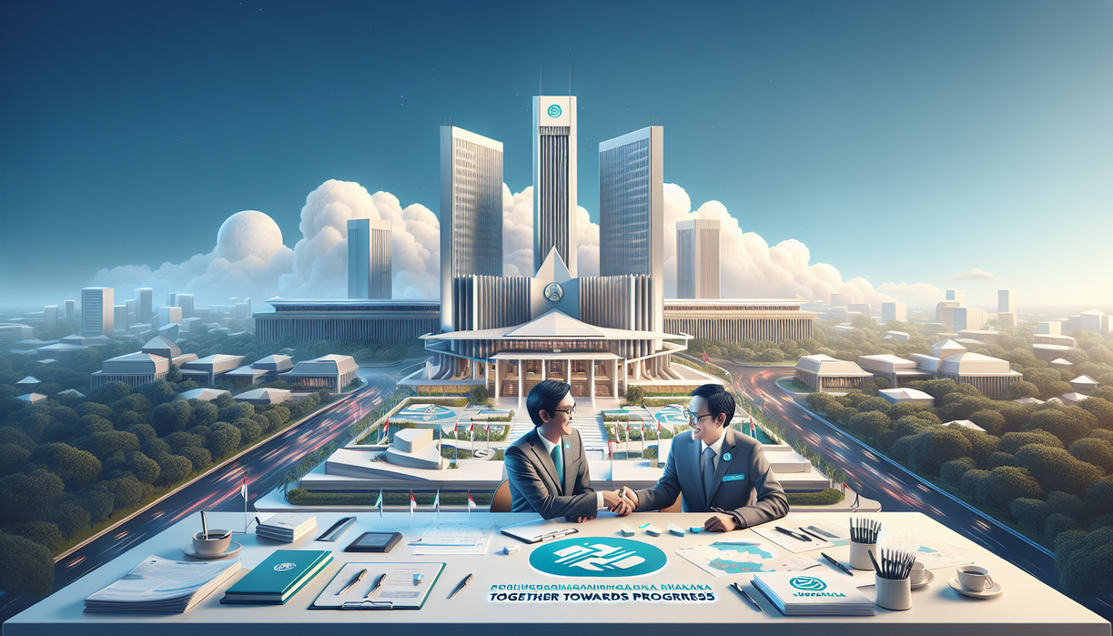 alt_text: Gedung modern di Jakarta Selatan dengan kolaborasi warga dan teknologi ramah lingkungan.