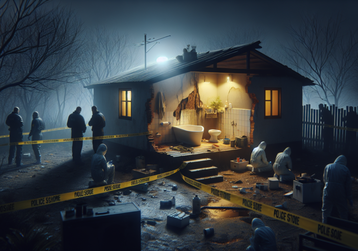 alt_text: Gambar tragedi tembok ambruk di Koja, Jakarta, menggambarkan isu keselamatan dan tata kota.