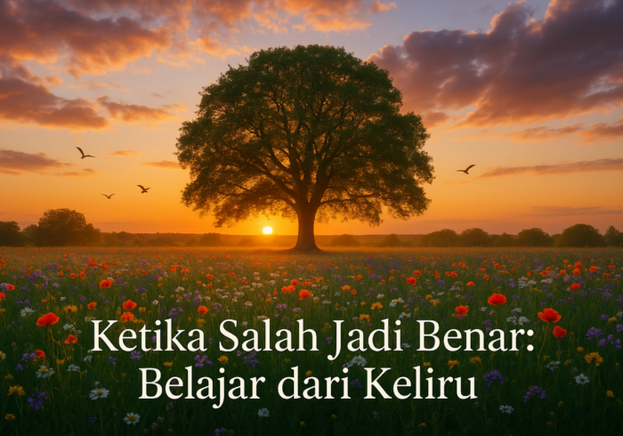 "Kesalahan jadi pelajaran: Mengubah kekeliruan jadi hikmah dalam belajar."