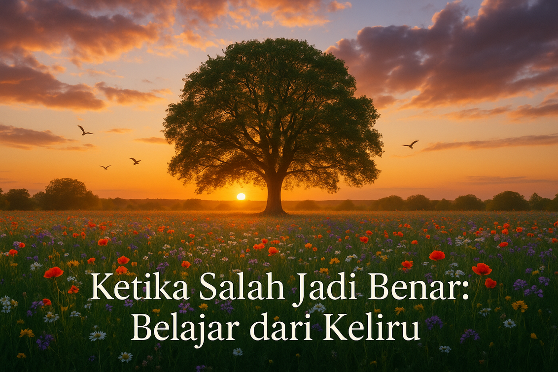 "Kesalahan jadi pelajaran: Mengubah kekeliruan jadi hikmah dalam belajar."