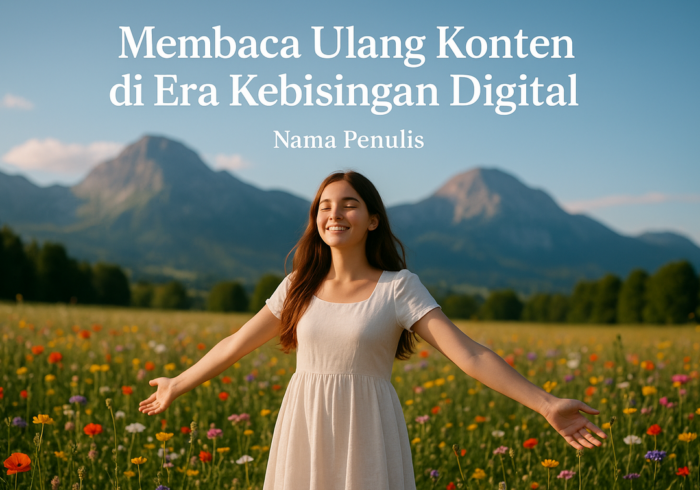 alt_text: Membaca di tengah hiruk-pikuk digital, menemukan fokus di era kebisingan informasi.