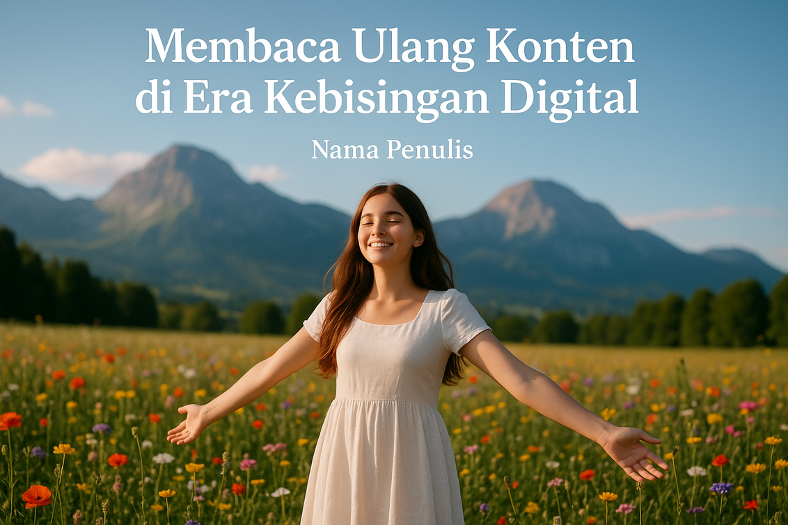alt_text: Membaca di tengah hiruk-pikuk digital, menemukan fokus di era kebisingan informasi.