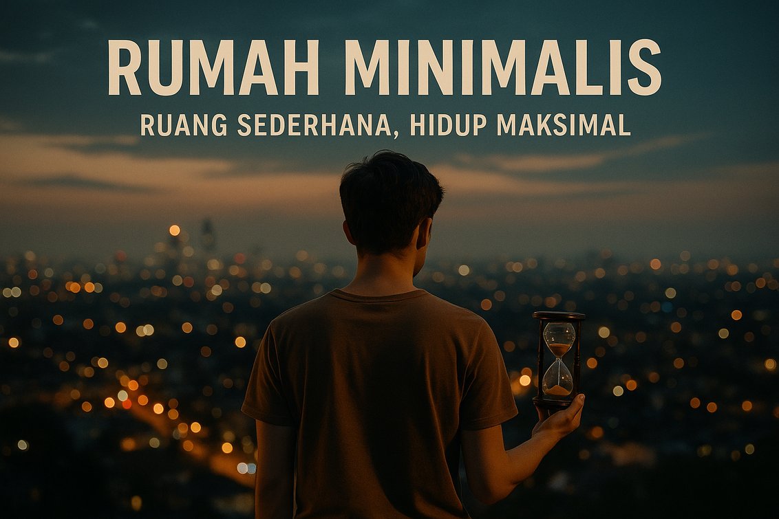 alt_text: Rumah minimalis dengan desain modern, furnitur sederhana, dan pencahayaan alami.