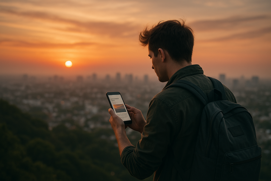 alt_text: Konteks konten dipahami di tengah arus informasi cepat di era digital.