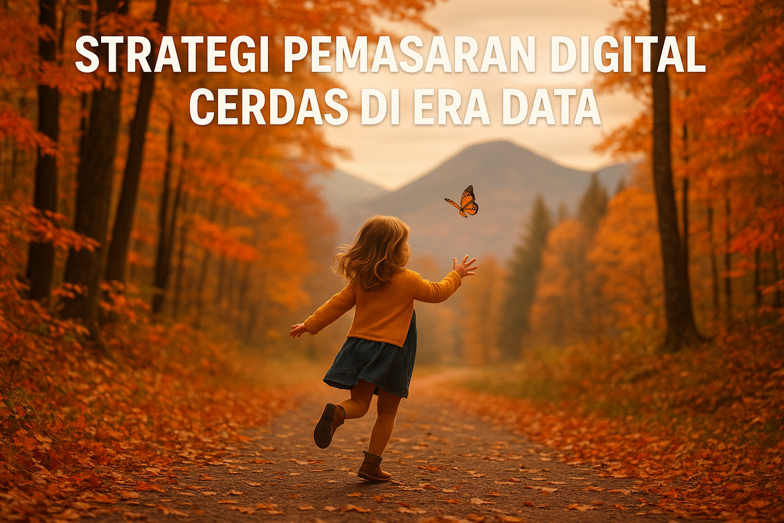 alt_text: "Infografis strategi pemasaran digital cerdas berbasis data untuk efektivitas maksimal."