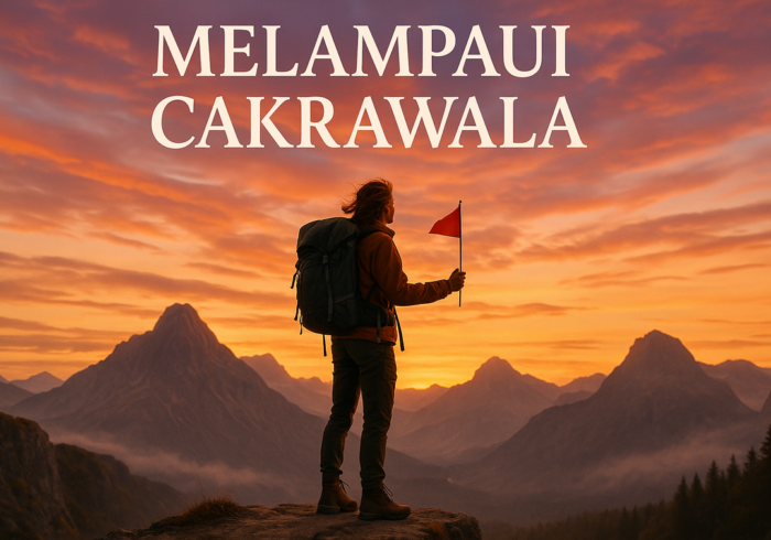 alt_text: Poster "Revolusi Konten" dengan tema mengubah konten dari ramai menjadi lebih bermakna.