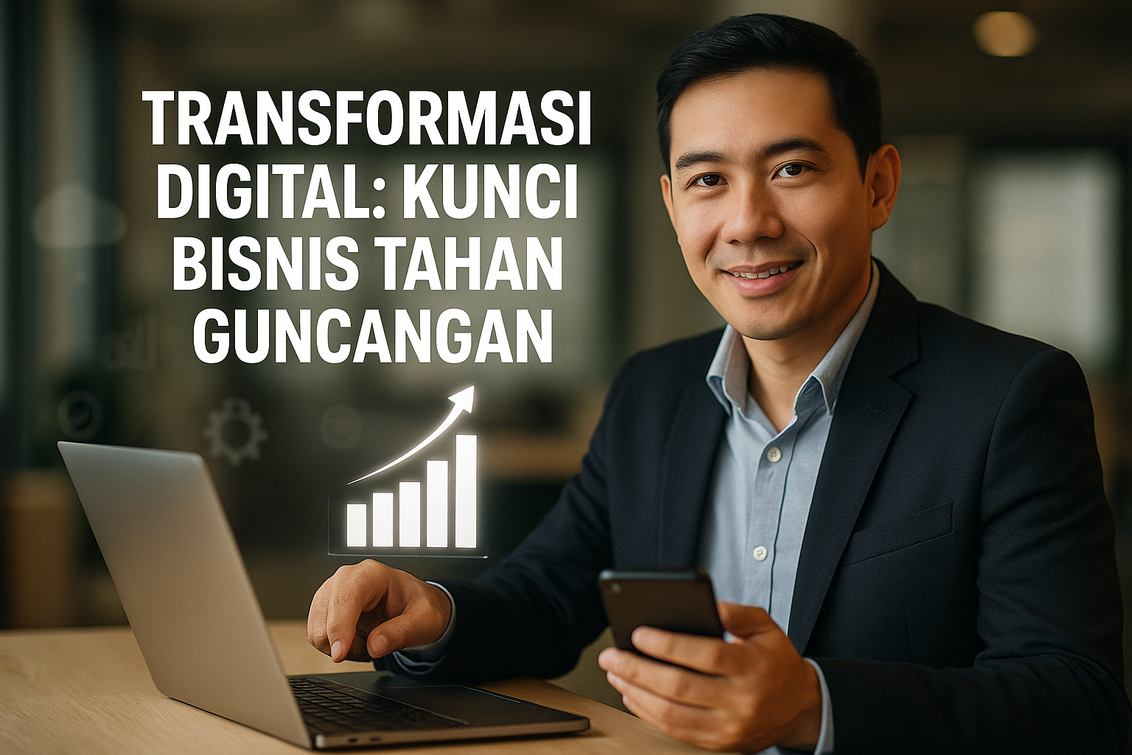 Transformasi digital, solusi agar bisnis tetap kuat dan adaptif di era perubahan cepat.