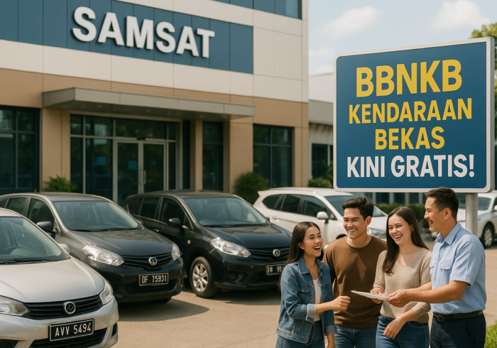 BBN Gratis: Biaya balik nama motor bekas turun hingga nol! Hemat biaya, urus kendaraan lebih mudah.