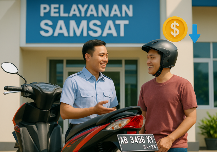 "BBNKB gratis! Hemat biaya balik nama motor bekas. Nikmati manfaatnya sekarang!"